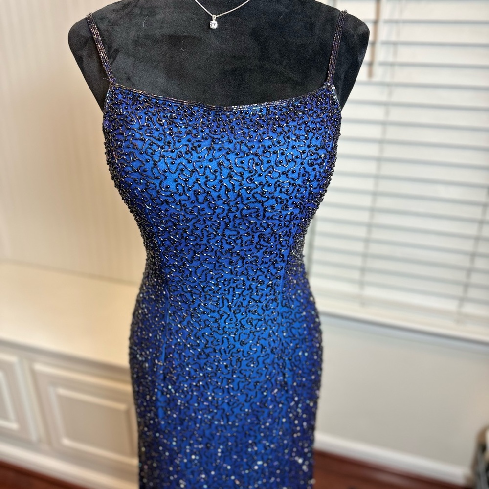 Andretta Donatello beaded gown